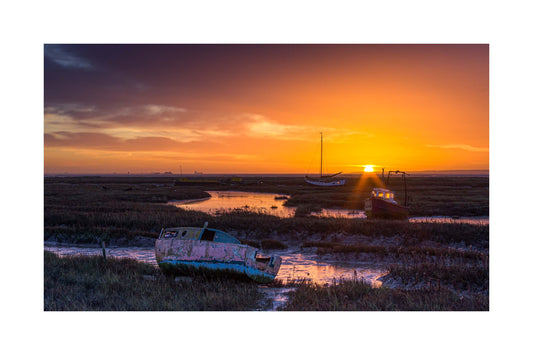 Forgotten Boats at Dawn - Leigh Creek Photography