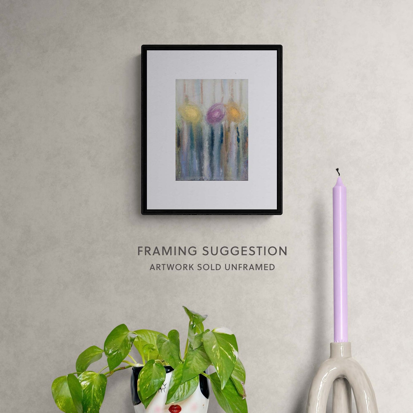 Mist and Memory | Water soluble wax crayon on canvas board 127x179mm