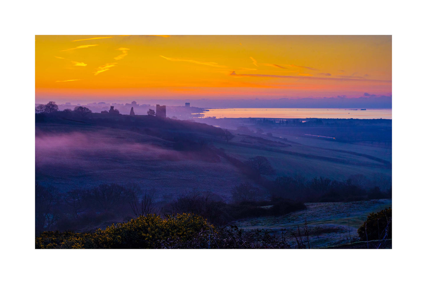 Violet & Orange Dawn - Thames Estuary Fine Art Photograph