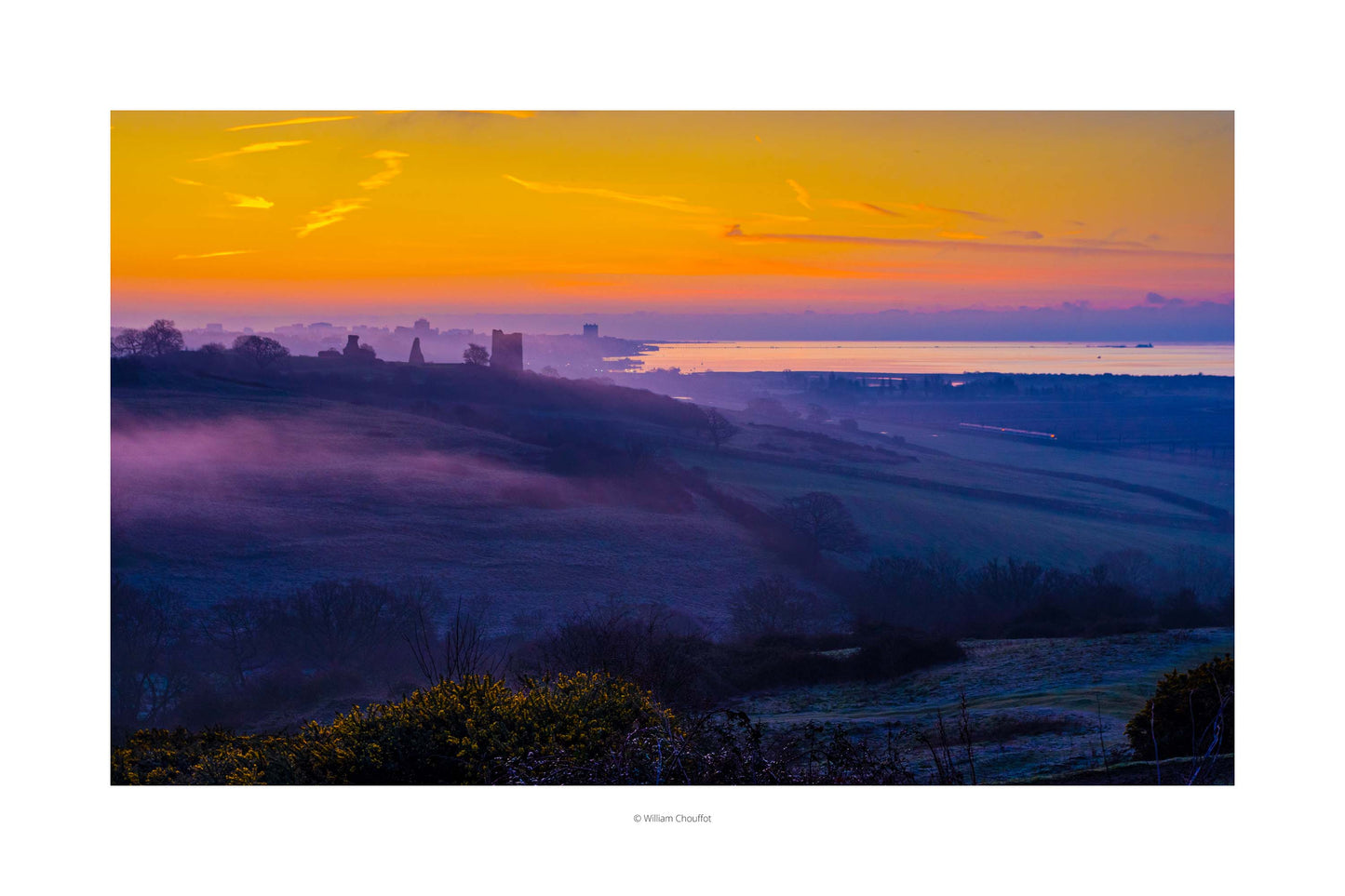 Violet & Orange Dawn - Thames Estuary Fine Art Photograph
